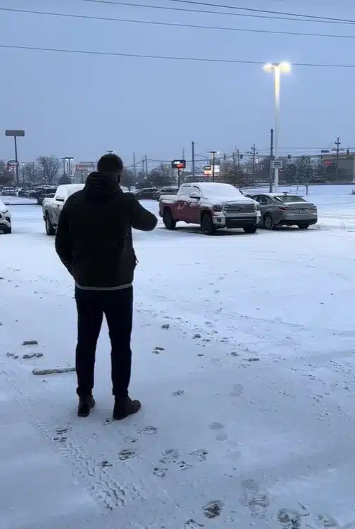 Man tries to use remote start on Toyota pickup due to weather but ends up disappointed