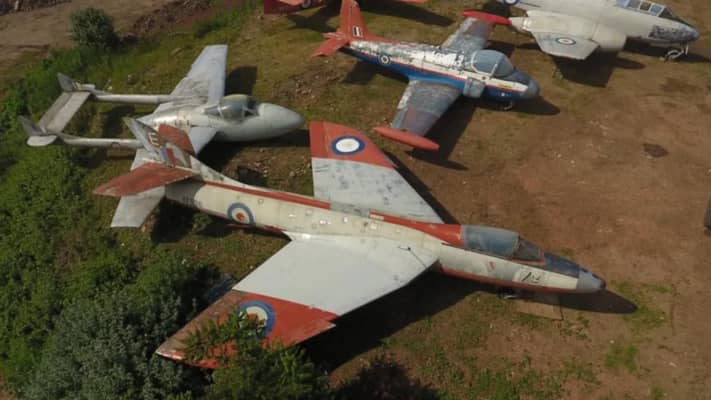 early-jet-planes-saved-from-scrap-on-english-farm