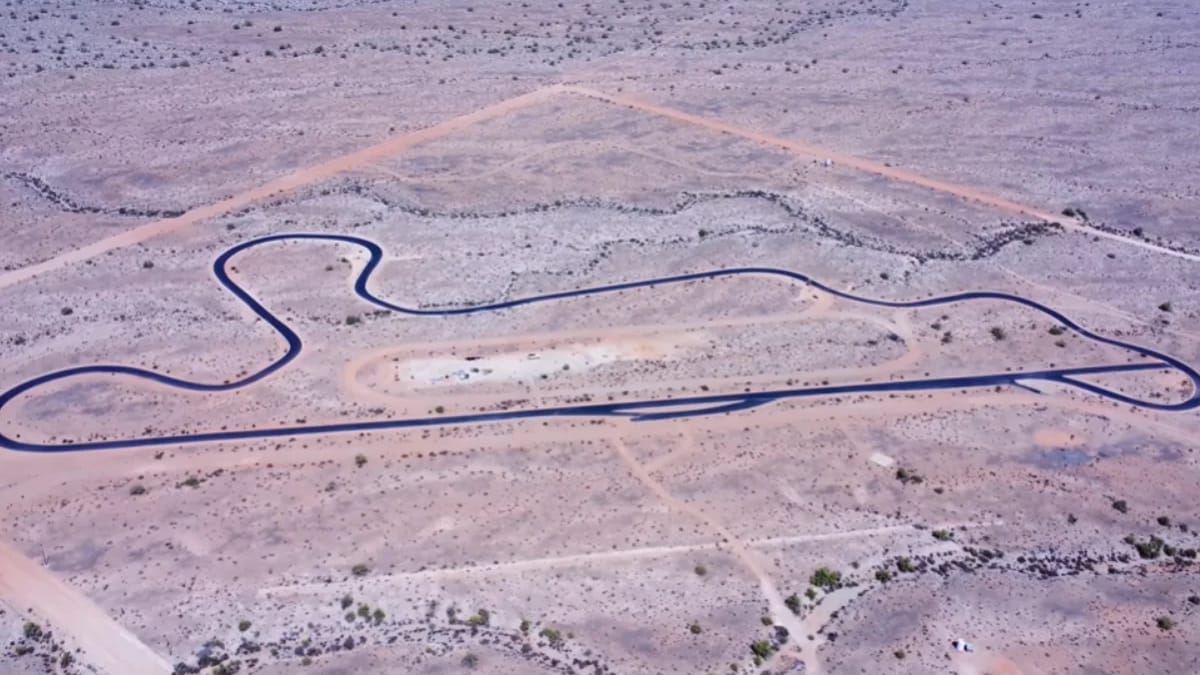 Drone footage reveals deserted Arizona racetrack 30 miles from paved ...