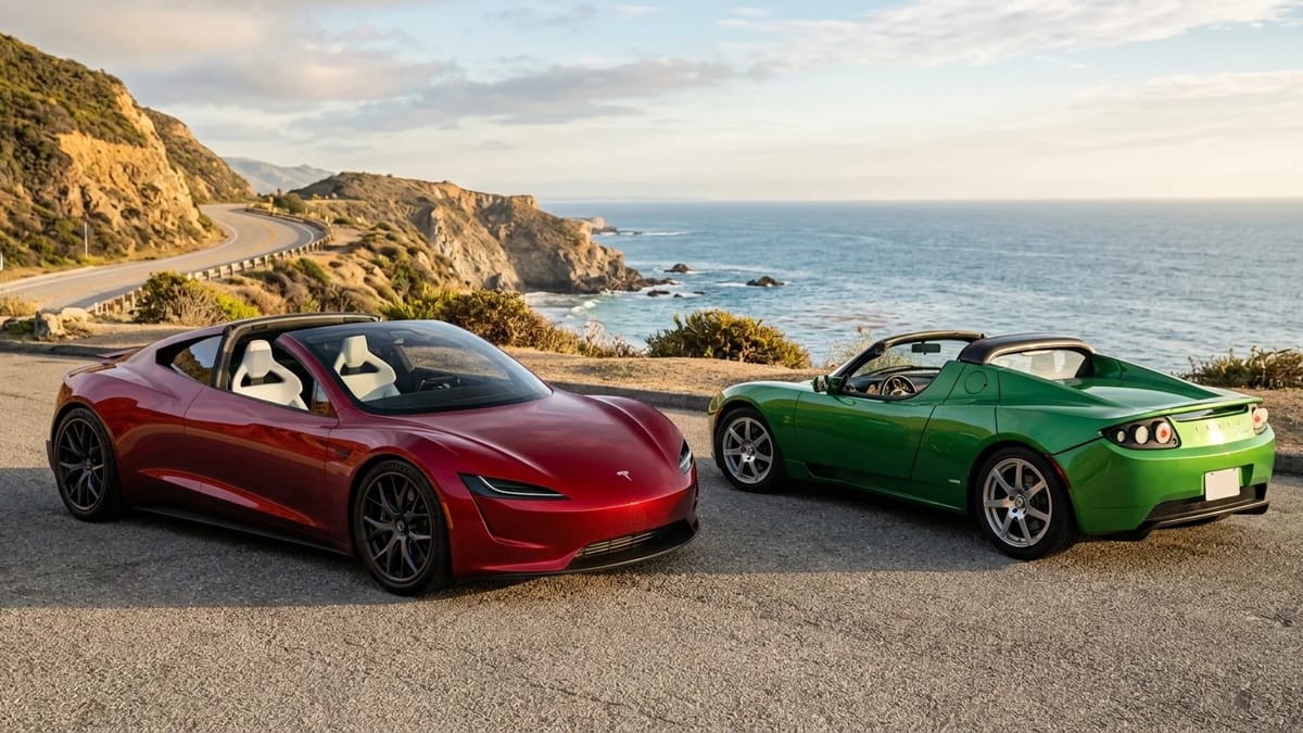 Things that the original Tesla Roadster had that the new one certainly won't