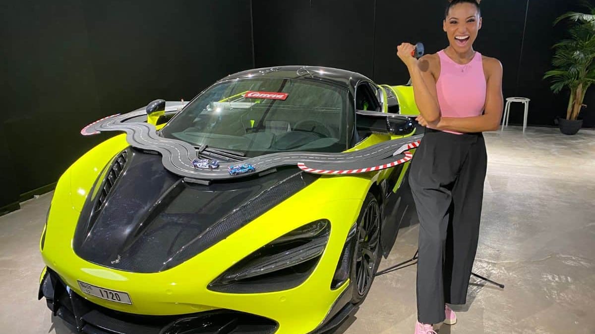 We made the most epic Carrera racing track ever using a McLaren