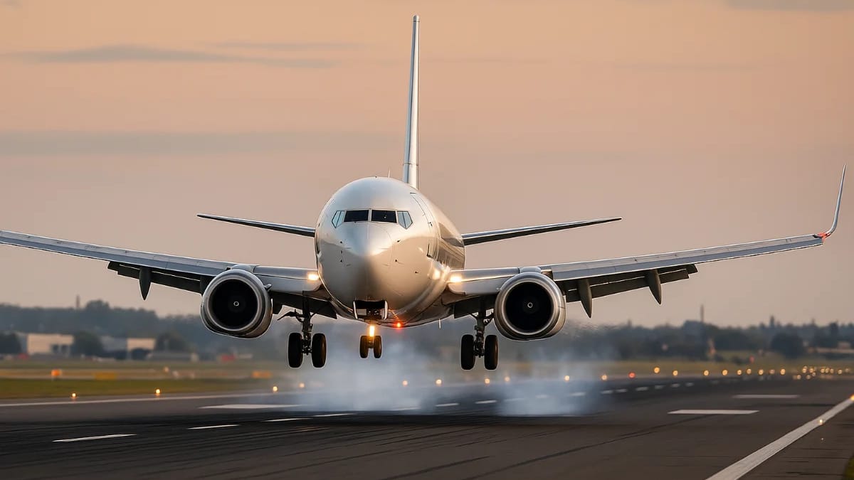 This rare view under a Boeing 737 shows the landing gear like you’ve ...