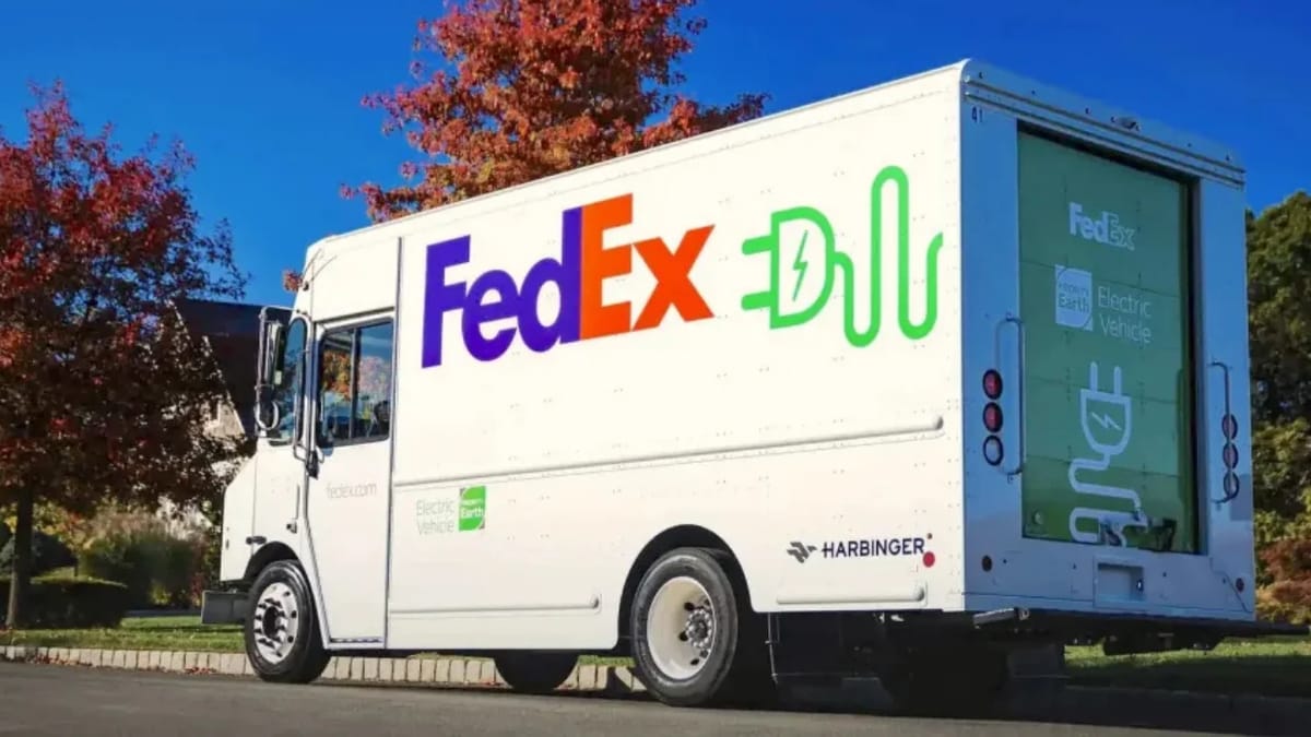 FedEx تطلب 2000 شاحنة كهربائية من Harbinger بصفقة تبلغ 300 مليون دولار لتوسيع كهربة أسطولها