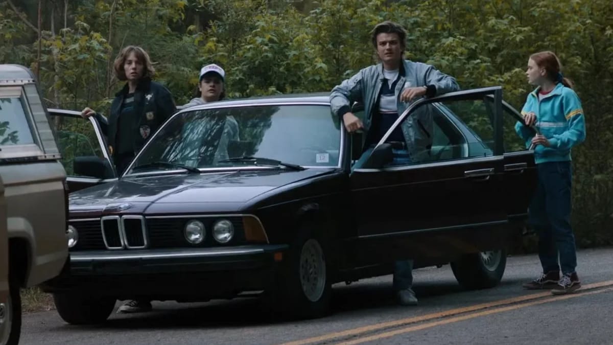 Stranger Things fans have spotted odd detail about the 1983 BMW 733i ...