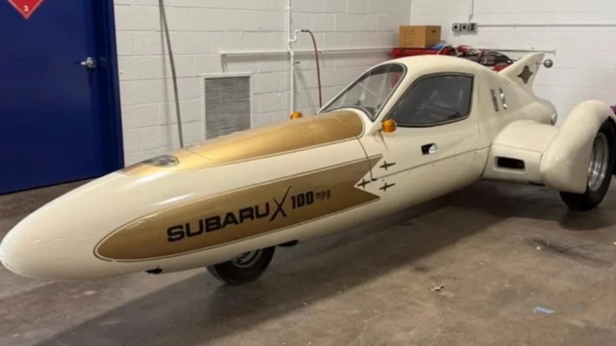 One-off Subaru X-100 concept car was shaped like a plane and