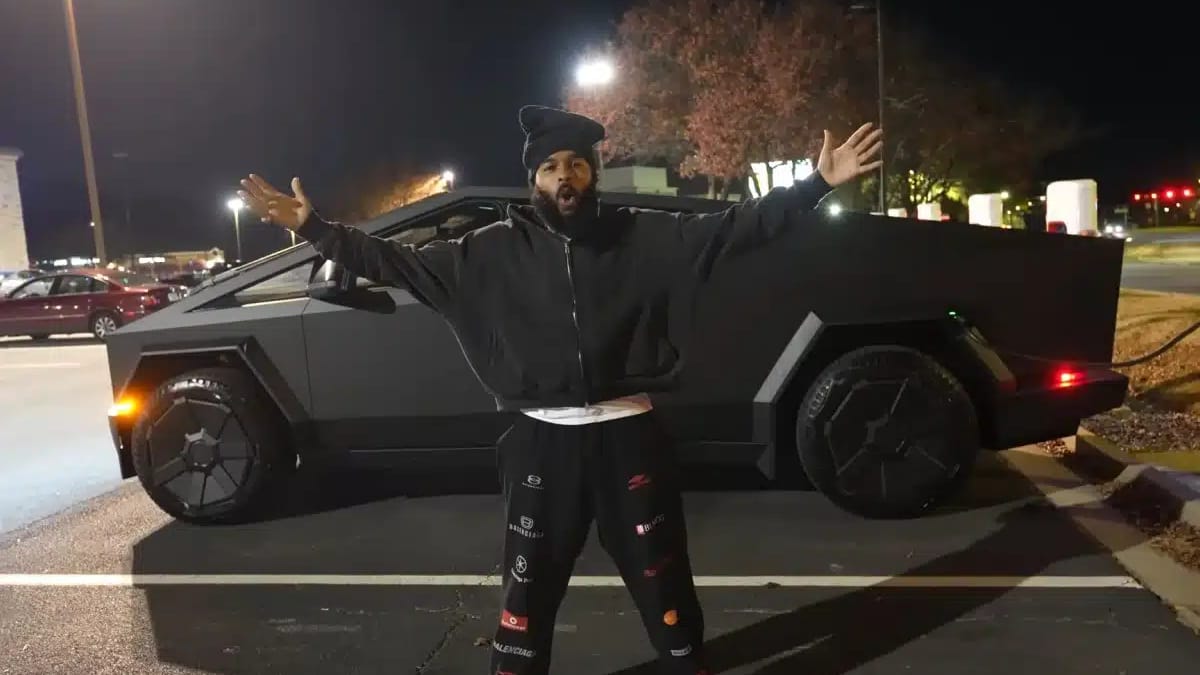YouTuber gifts himself a Tesla Cybertruck for his birthday and faces a ...