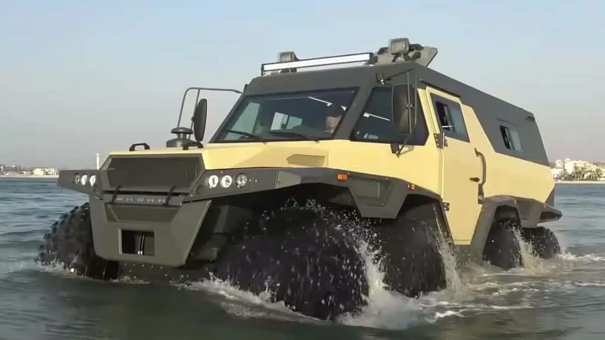 Supercar Blondie Drives Amphibious Truck That Crawls Like A Crab From supercar-blondie-drives-amphibious-truck-that-crawls-like-a-crab-from