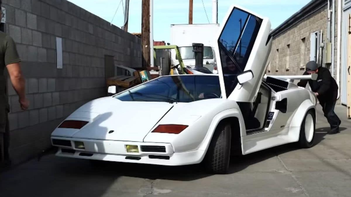 Man 'stoked' after million-dollar Lamborghini Countach barn find