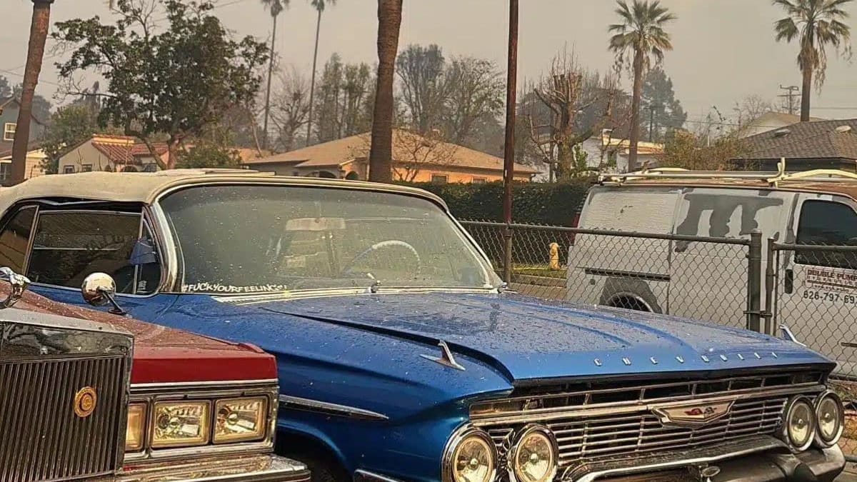 Man's quick thinking meant his vintage lowriders made it through the ...
