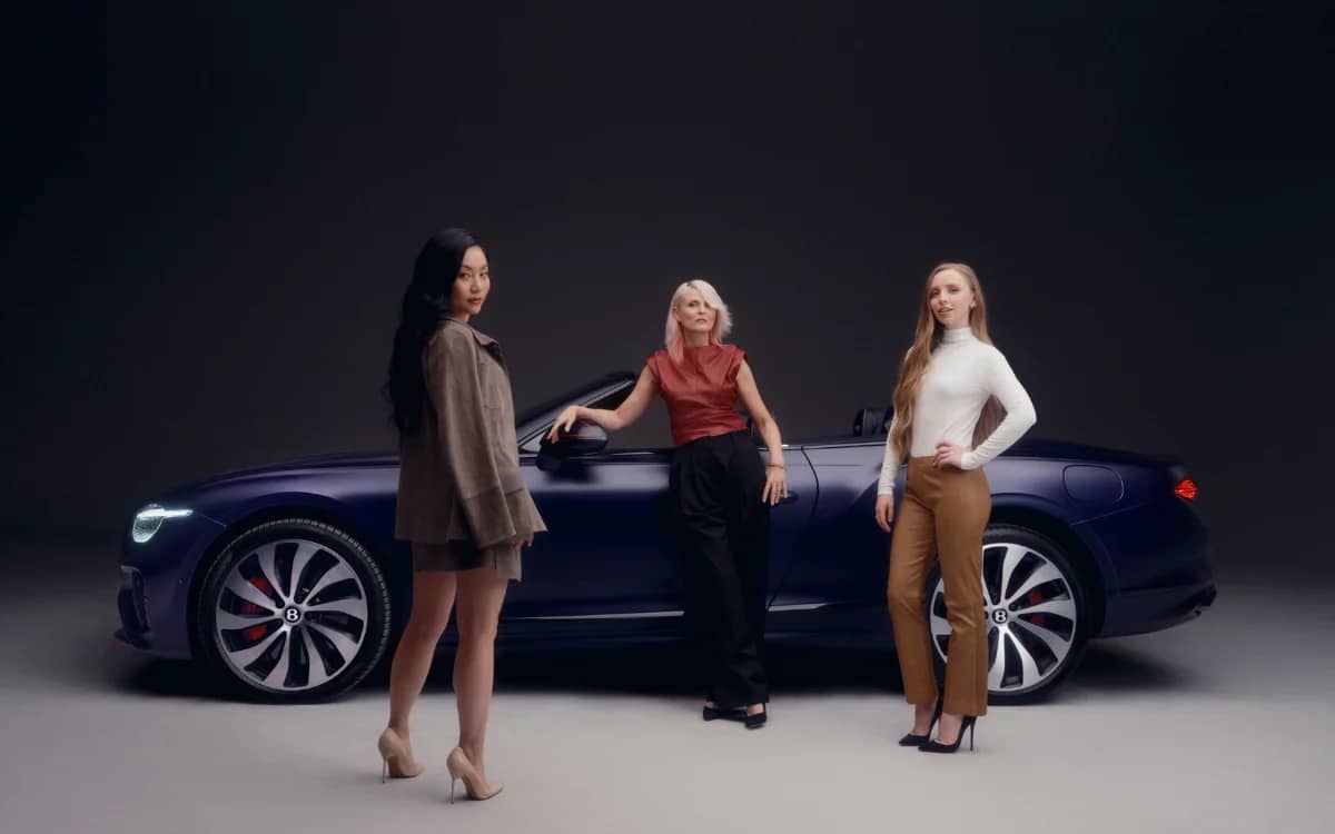 Three of music's most remarkable women designed a Bentley Continental GTC with soundwave embroidery and 24K gold organ stops