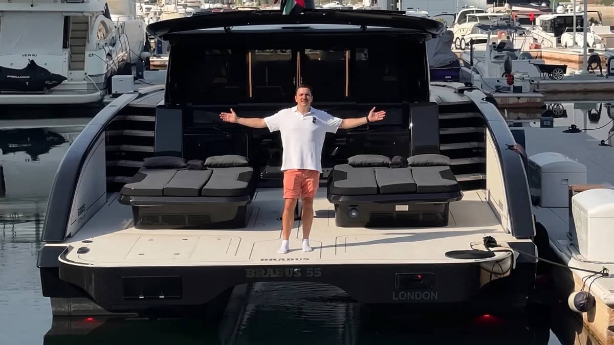 Brabus unveils its Ultima 55 luxury catamaran with 1,450HP, lots of carbon fiber and some stunning hidden details