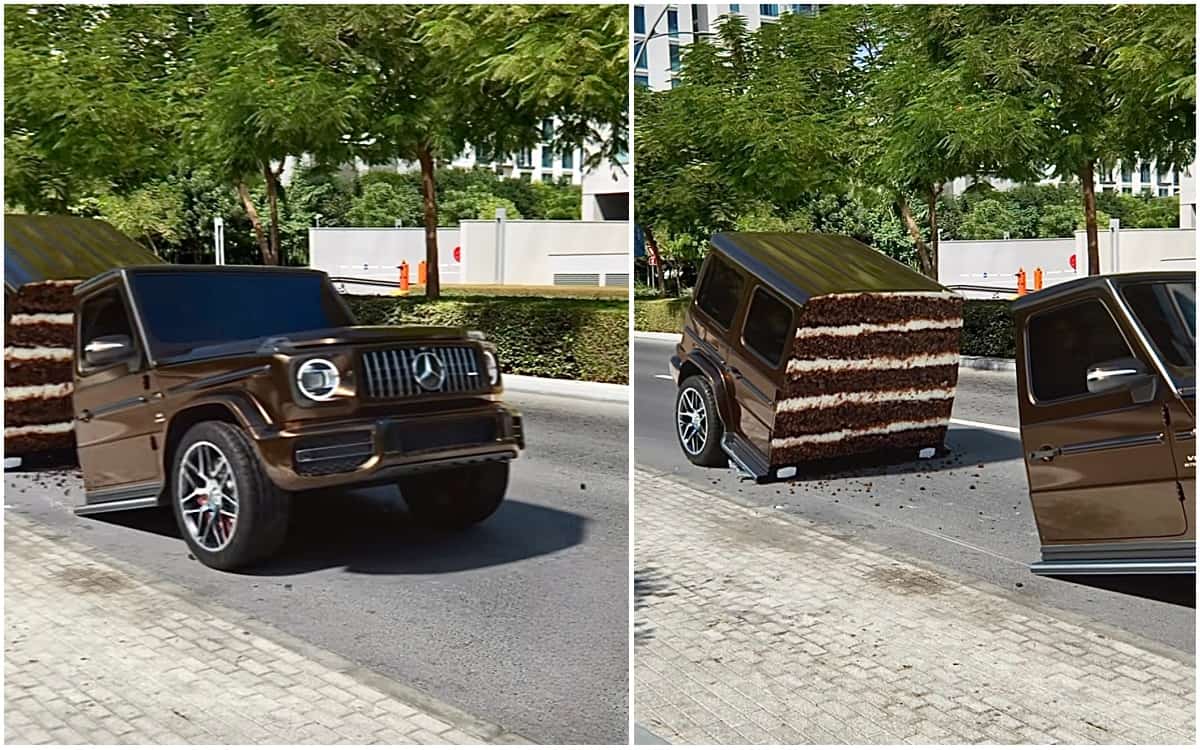 Watch this G-Wagen transform into CAKE in trippy video