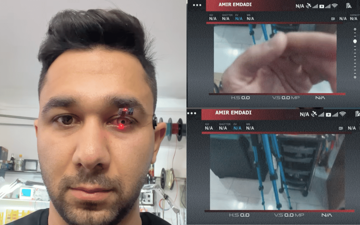 Iranian man develops eye-cam capable of capturing photos with a blink