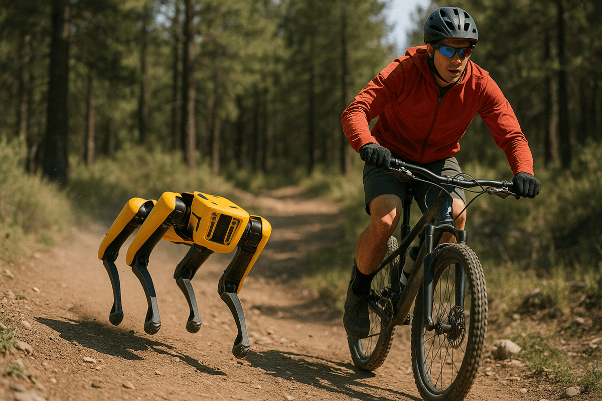 World's first robot dog with animal reflexes manages to walk through woods without any training