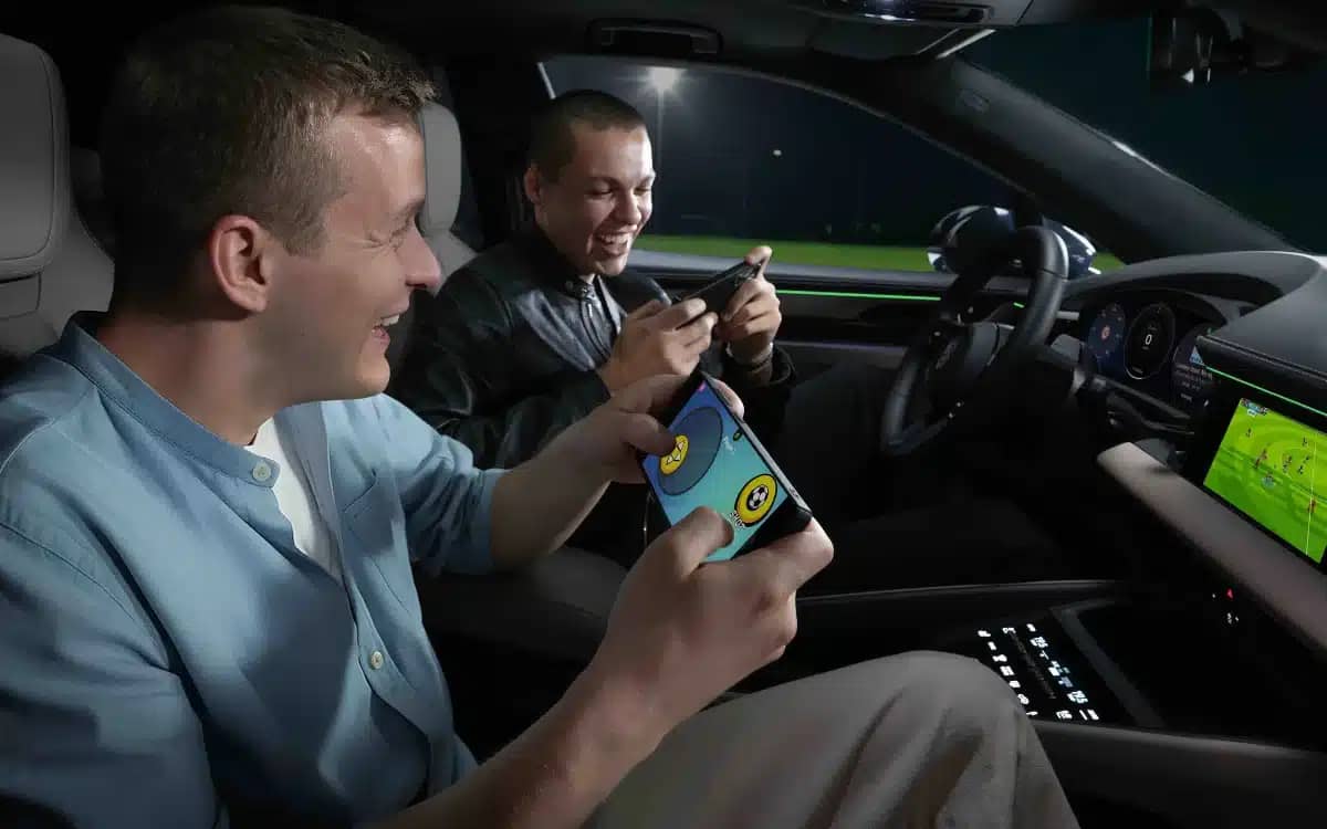 Porsche is integrating an in-car gaming system into its next car