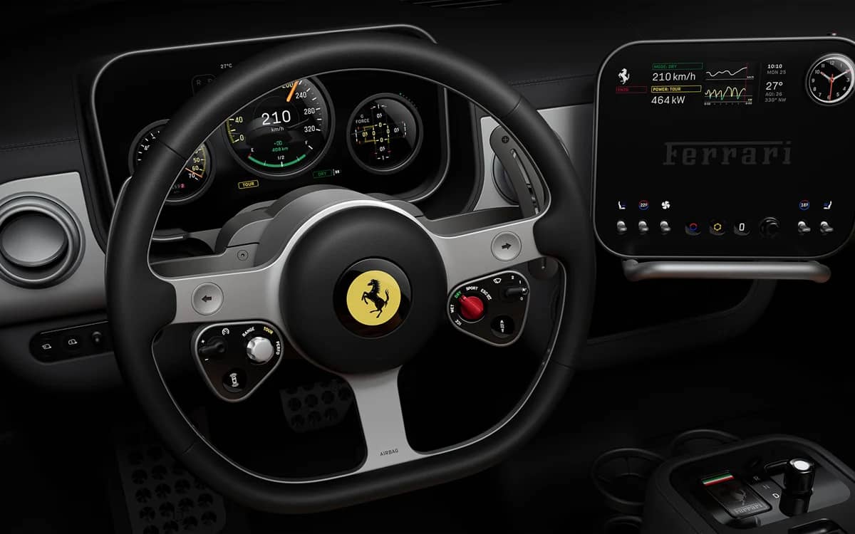 Ferrari officially names its first EV and reveals a thoughtfully crafted interior from Apple’s former design boss