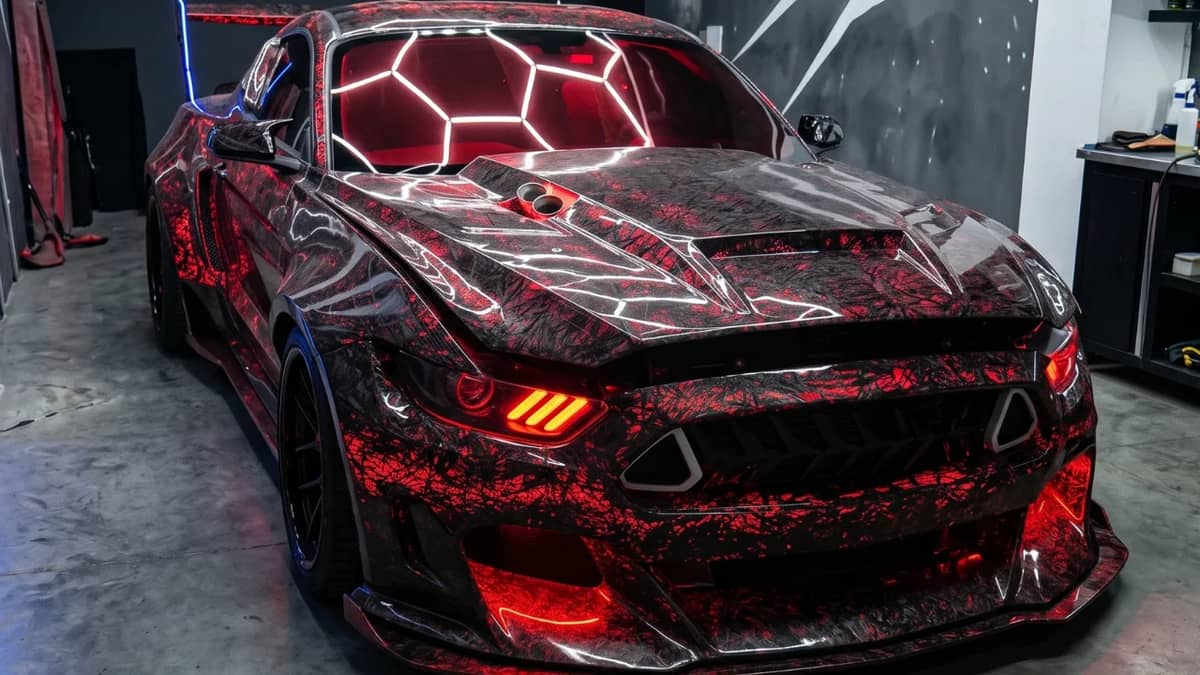 ford-mustang-carbon-fiber-led-lights-stranger-things