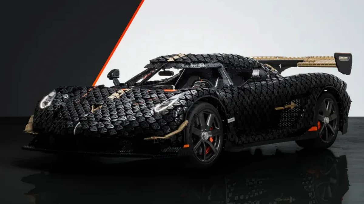 Lego builds a full-size Koenigsegg Sadair's Spear and it sets world record by becoming fastest ever Lego car
