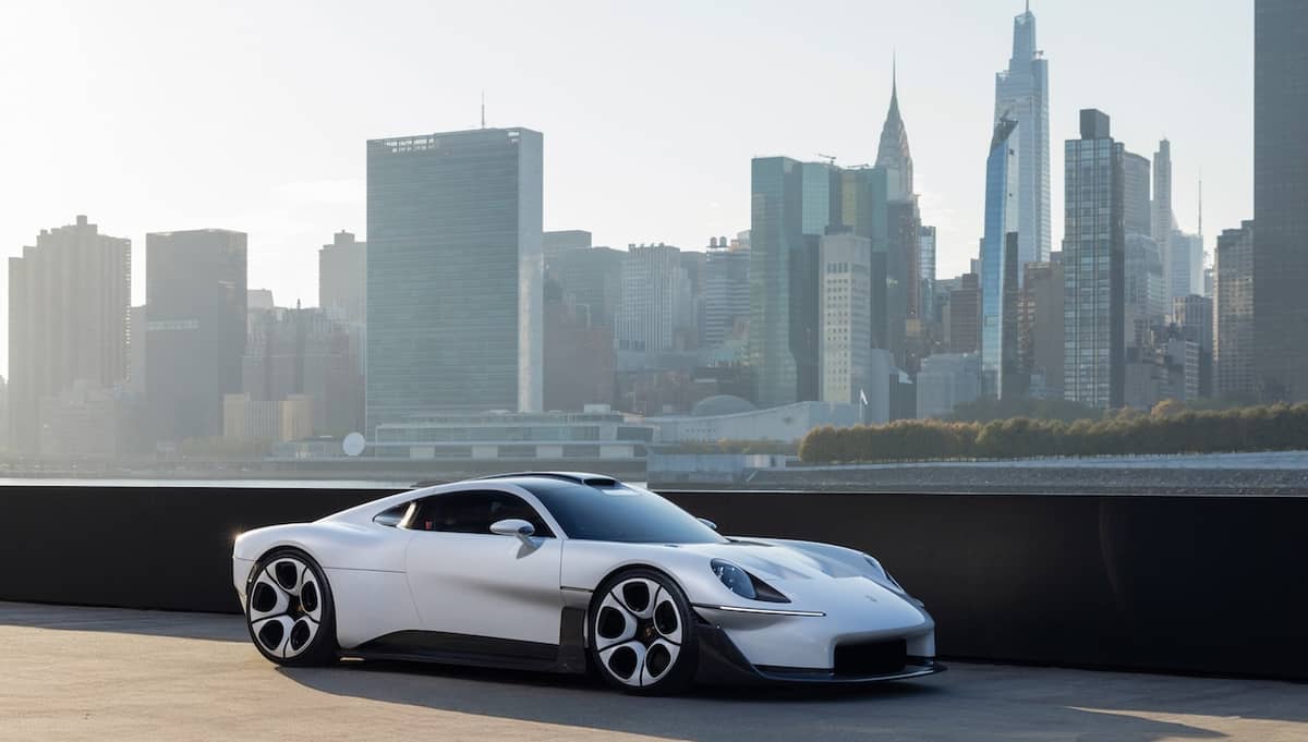 Porsche unveils its new flagship supercar concept the Mission S and it's a major evolution of the brand's design