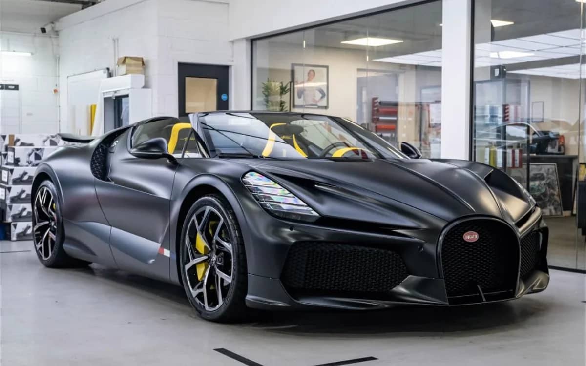 World's first Bugatti Mistral production car gets a stunning new look with satin PPF