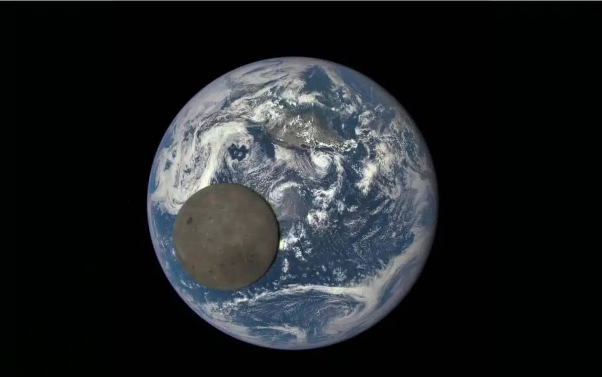 NASA captured Moon crossing face of Earth from a million miles away