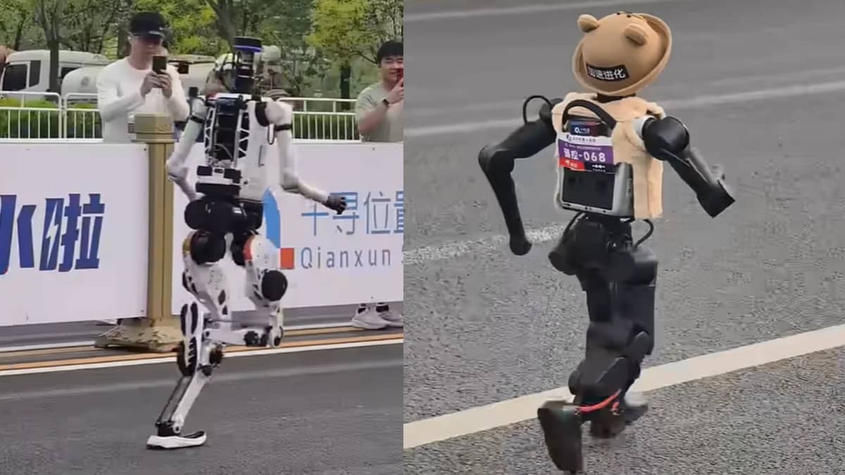 Humanoid robots race against humans in Beijing half-marathon and massively outpace human runners