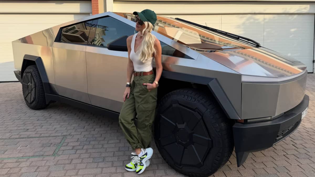Supercar Blondie has swapped her G-Wagen for a Tesla Cyberbeast and explains why she's made the switch