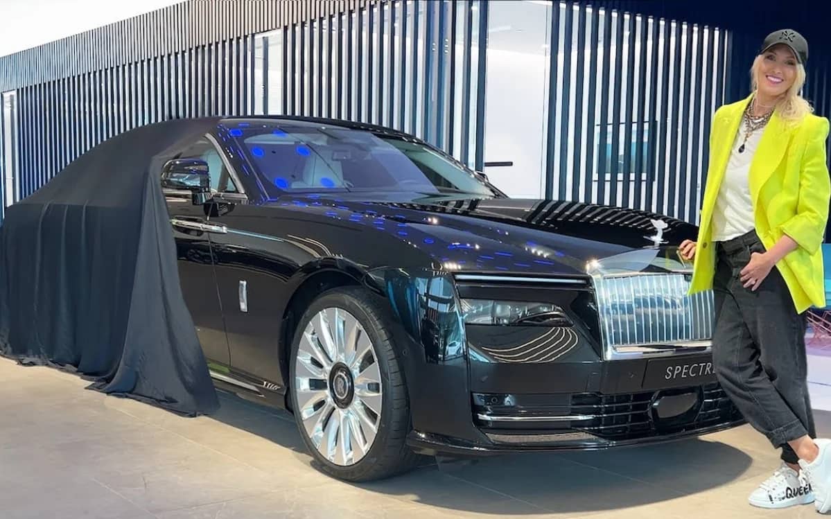 Supercar Blondie's first car may have been a humble Mistubishi Lancer but now her collection is worth a fortune