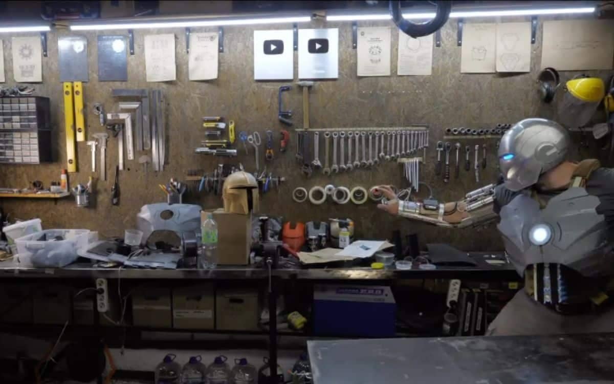 YouTuber creates real-life Iron Man suit with working repulsor blaster