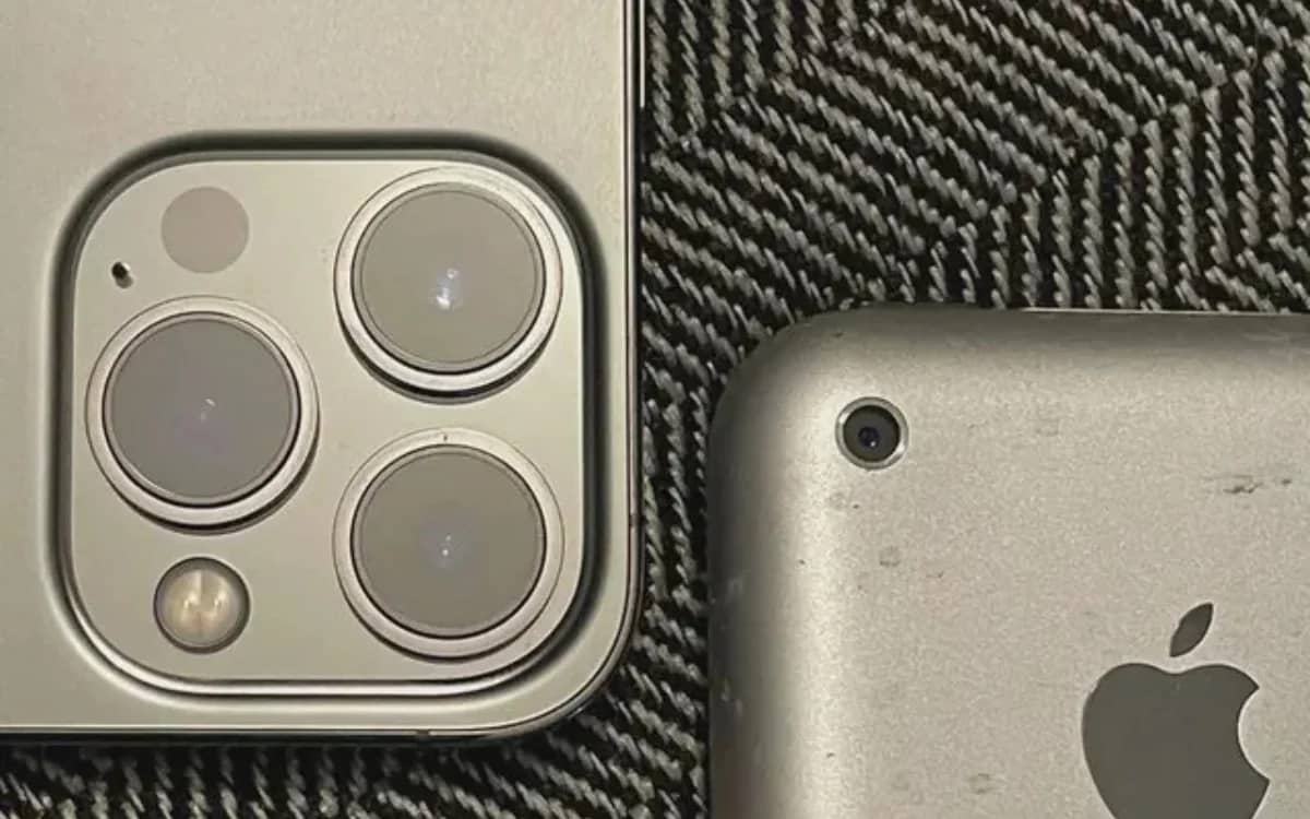 Photo shows remarkable progress from first iPhone's camera to a new iPhone camera