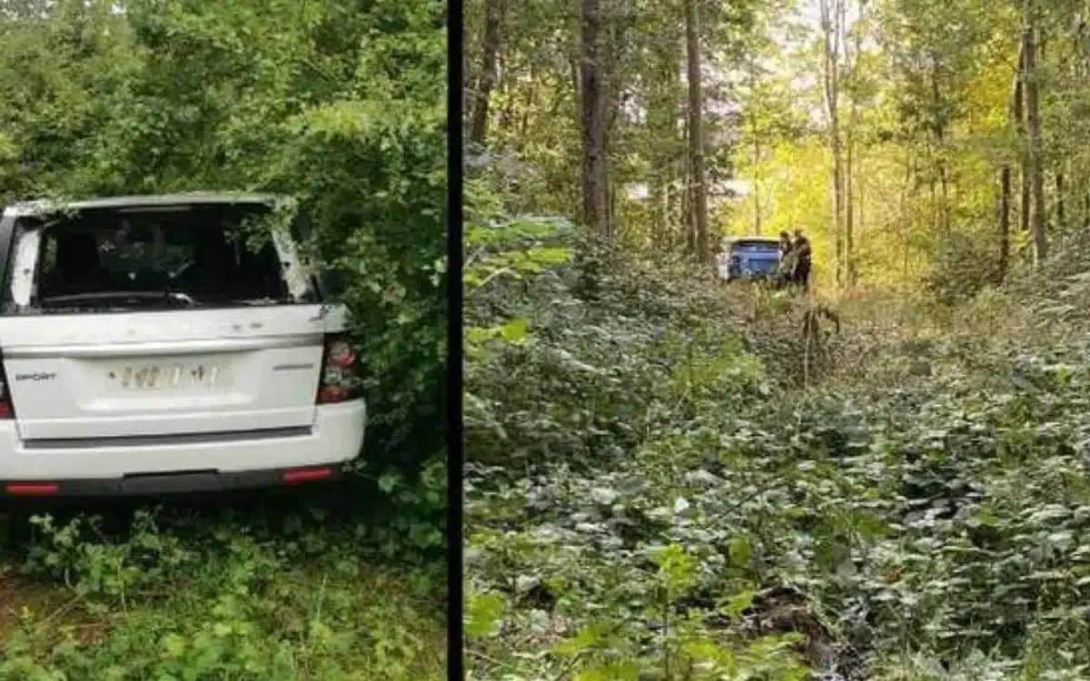 nothingham-police-found-stolen-range-rovers-in-forests