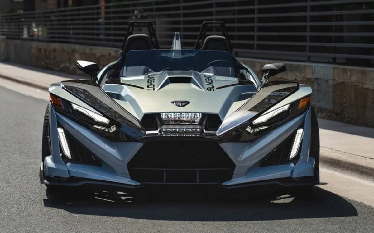 2026 Polaris Slingshot Signature Edition arrives on the road with golden iridescent finish and upgraded audio