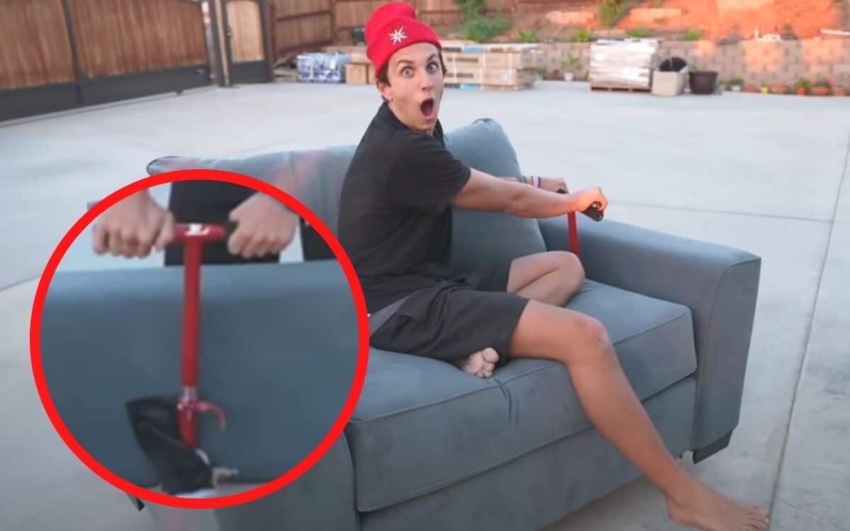 'Frickin' cool!': Old couch turned into an electric car