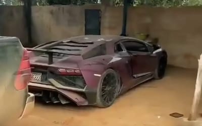 Strange mystery as rare Lamborghini Aventador is found abandoned deep in Asian rainforest