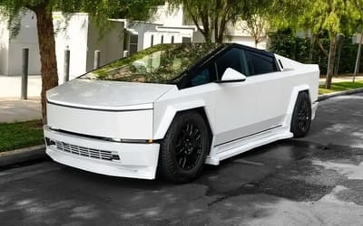 Tesla Cybertruck spotted with garish widebody kit isn't to everyone's taste
