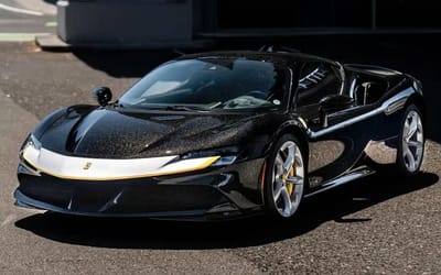 Cosmic black Ferrari SF90 Stradale flaunts plug‑in hybrid power and Assetto Fiorano options
