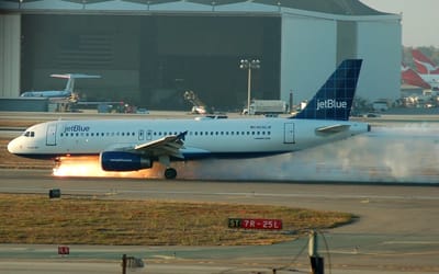 Extraordinary moment JetBlue Flight 292 pilot safely lands with nose gear stuck sideways