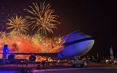 This five-engine Boeing 747 is among the rarest aircraft ever built, and it has a very specific role