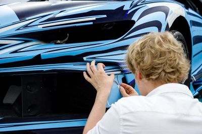 New Bugatti Chiron pics have dropped and the paint jobs took a month to complete