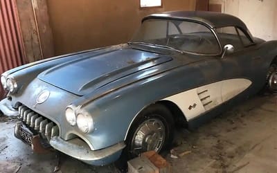 1959 Chevrolet Corvette barn find discovered after 50 years has major question marks