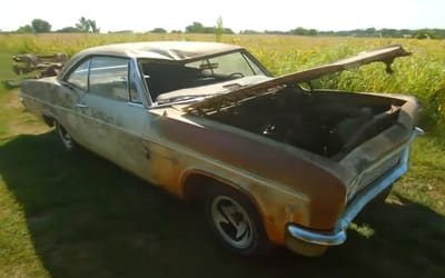 Abandoned 1966 Chevrolet Impala has rare options but also an unfortunate truth