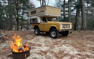 This rare 1971 Ford Bronco was transformed into a tiny motorhome that can camp anywhere