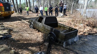 VW Rabbit lost since 1982 turns up on a fisherman’s fish finder in a Massachusetts lake by accident