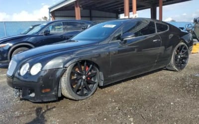 2005 Bentley Continental GT with a Florida salvage title has traveled over 500,000 miles