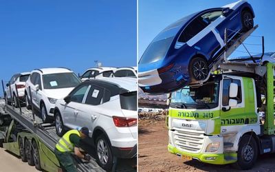 Watch this guy load 22 cars onto the back of a transporter in amazing footage