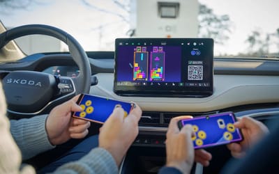 Tetris is being added to some electric cars as a way to kill time while waiting for them to charge