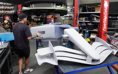 Man who's 3D-printing an entire full scale F1 car reveals it took over 175 hours just to print the front wing