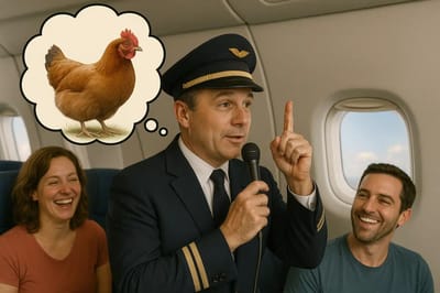 Delta pilot goes viral after making unusual announcement about needing to get home to his chickens