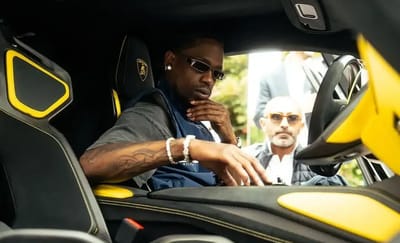 Travis Scott loves Lambos so much he was invited to sit in the new Fenomeno before almost anyone else