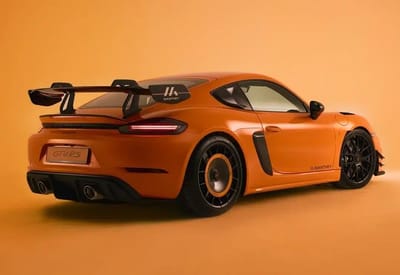 Porsche says goodbye to the 718 Cayman with a one-off orange GT4 RS called 'The Tulip'